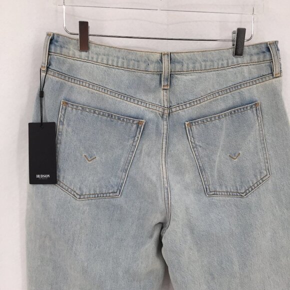 Hudson Hybrid jeans khaki Surf City pants colorblock raw hem cropped new 31 - Picture 4 of 6